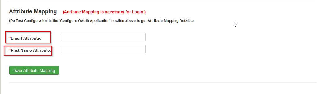 joomla oauth provider Attribute Mapping 