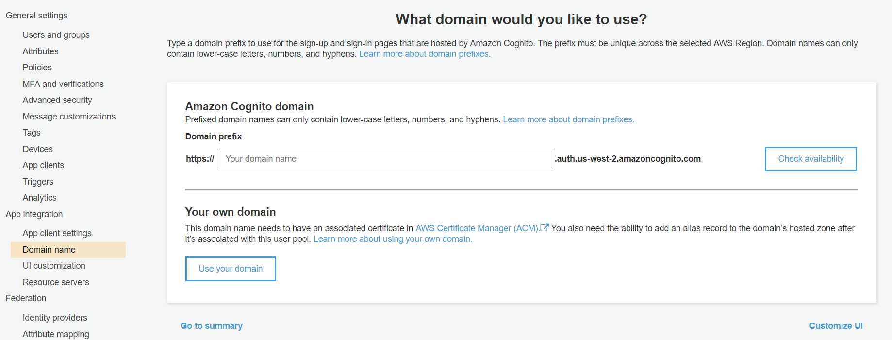 OAuth/OpenID/OIDC Single Sign On (SSO), AWS cognito SSO Login domain name