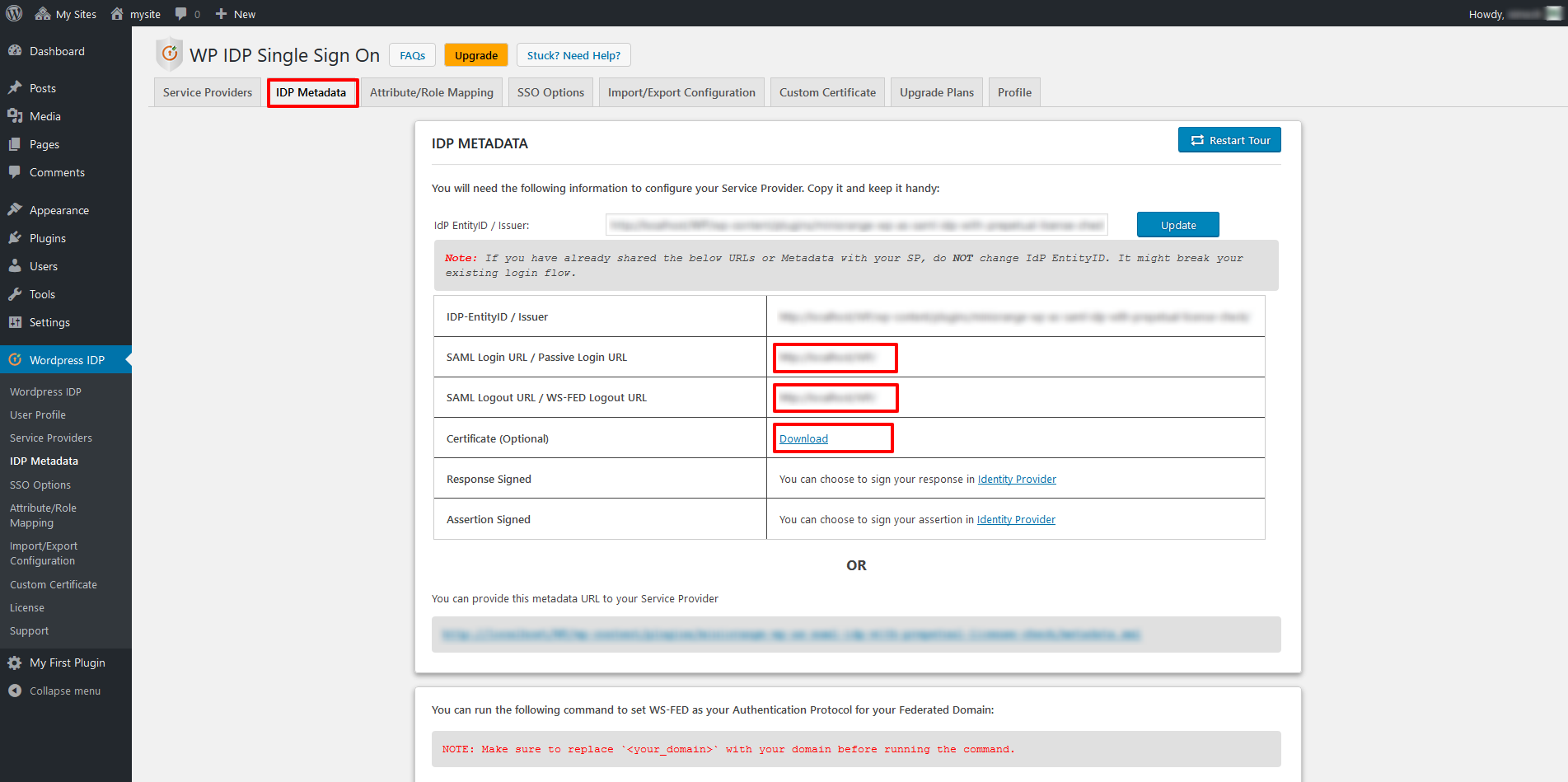 idp metadata zendesk as sp