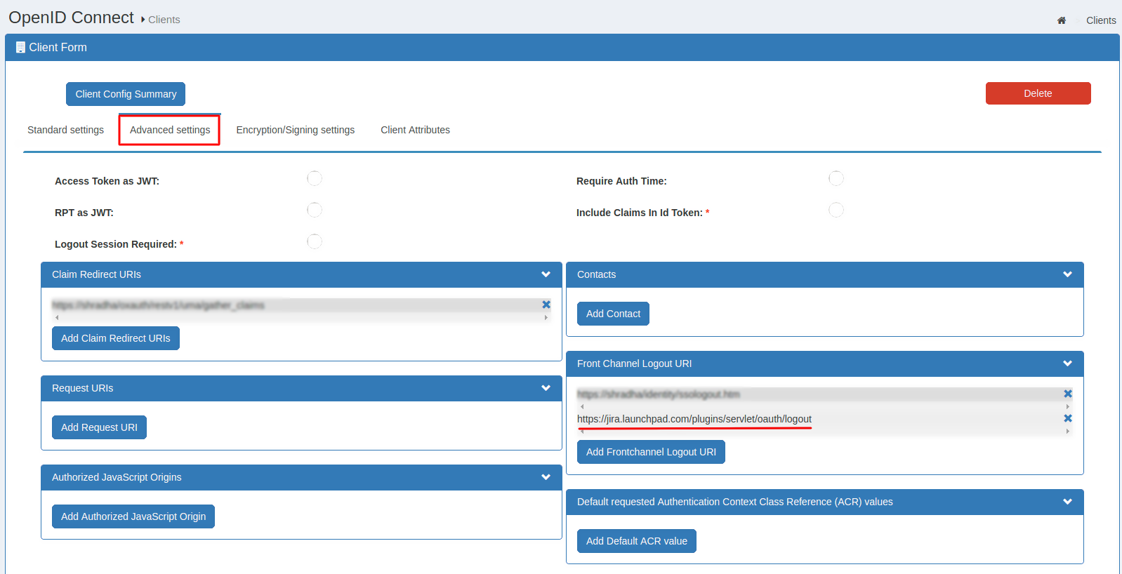 OAuth/OpenID/OIDC Single Sign On (SSO), Gluu Server SSO Login oxTrust Front Channel Logout