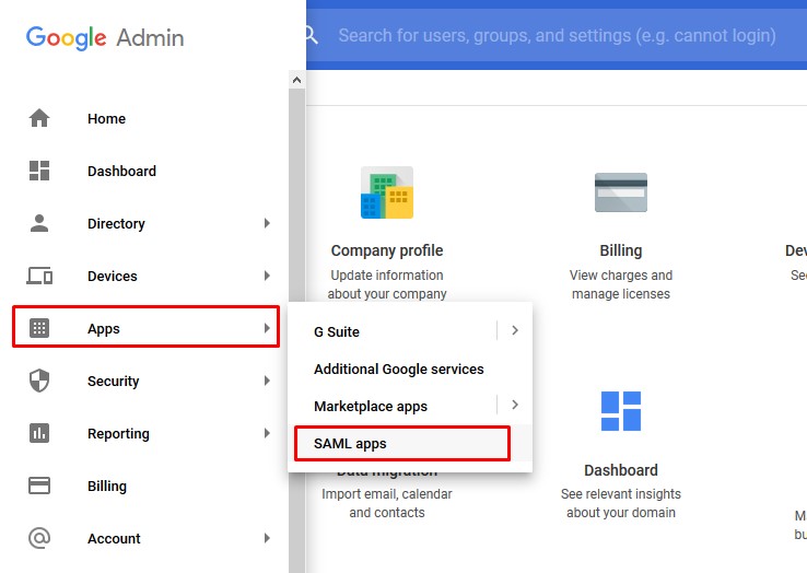 Single Sign On using Google Apps/G-Suite, Google Apps/G-Suite SSO Login, SAML Apps