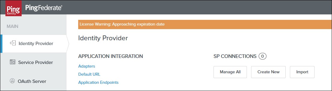 SAML Single Sign On (SSO) using PingFederate Identity Provider, Add New SP Connection