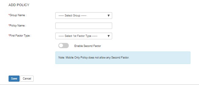 SAML Single Sign On (SSO) using miniOrange Identity Provider, miniorange SSO Login, Add policy for SP application