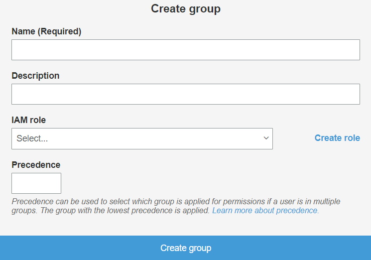 OAuth/OpenID/OIDC Single Sign On (SSO), AWS cognito SSO Login Create group