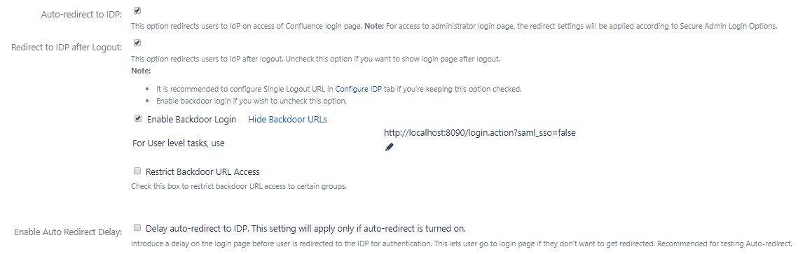 saml single sign on for confluence, confluence sso login, confluence sso saml, sso saml plugin confluence Auto redirect to IDP