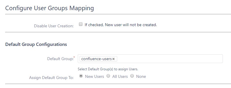 confluence sso login, confluence sso saml, sso saml plugin confluence Default groups configuration