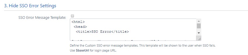 saml single sign on for confluence, SAML Single Sign On (SSO) into Confluence, Custom Error Template Settings