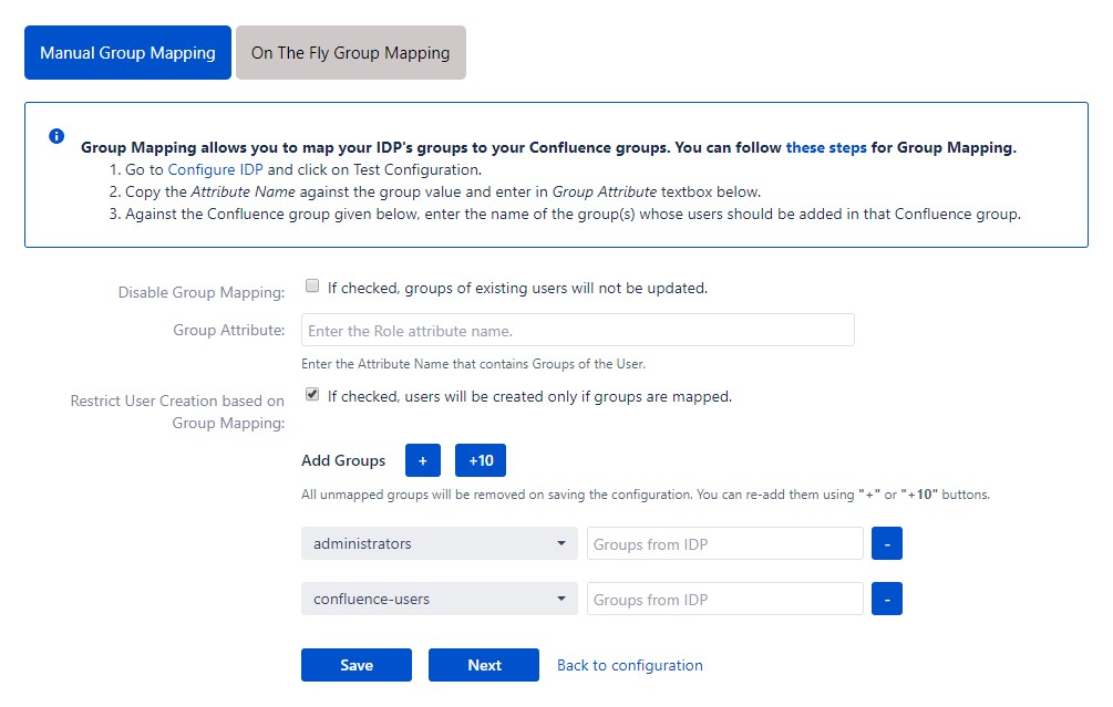 confluence saml sso plugin, confluence cloud saml, confluence saml authentication Manual group mapping