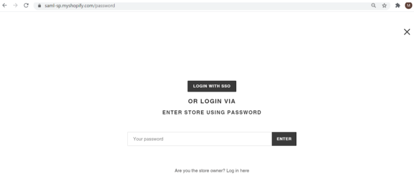 Shopify Single Sign-On (SSO) - Restrict Shopify Store to logged in users