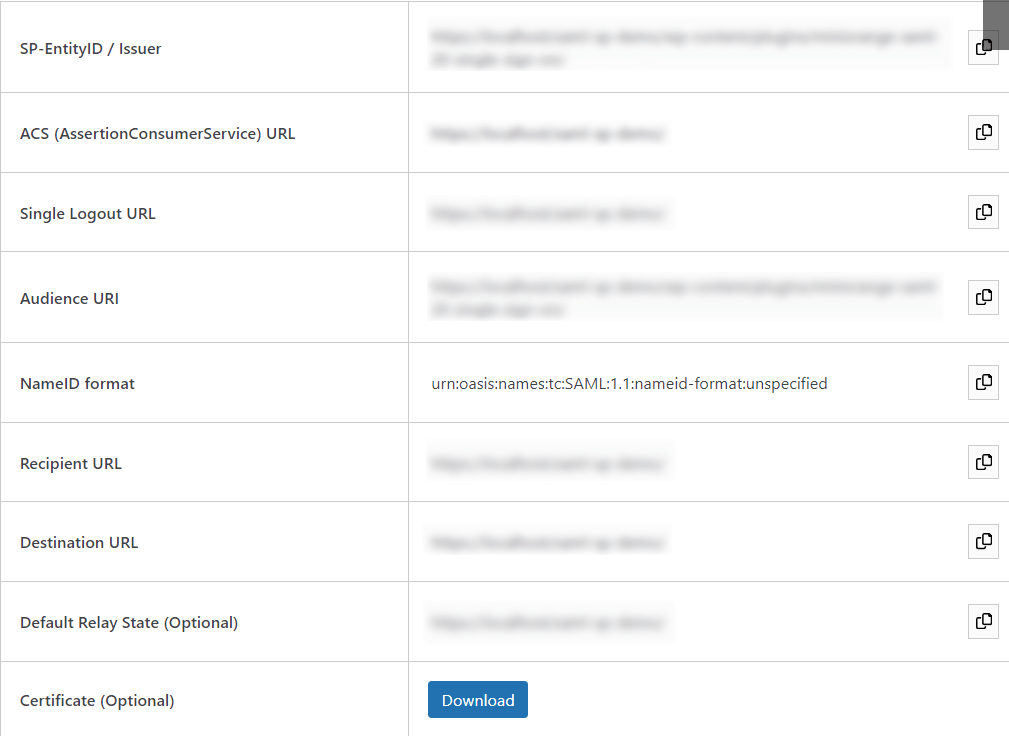 miniOrange as IDP - Single Sign-On(SSO) for WordPress - miniOrange SSO Login with SAML / OAuth - WordPress SAML upload metadata