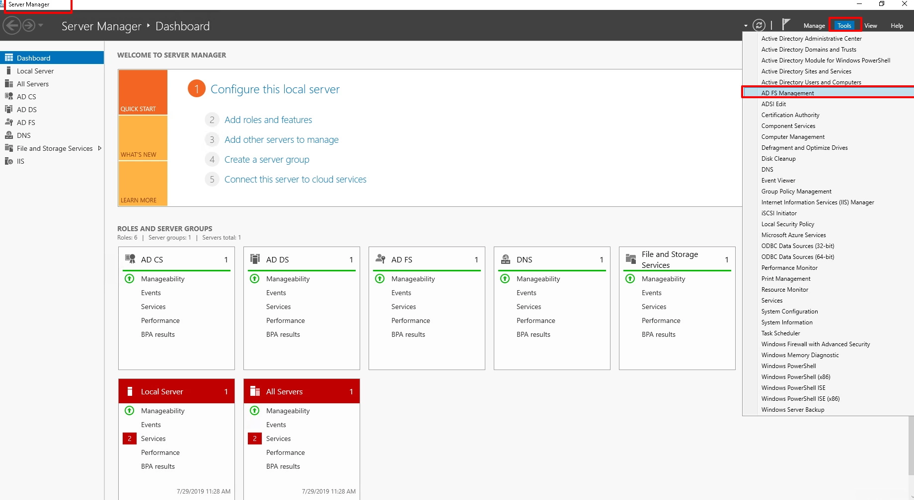 OAuth / OPenID Single Sign On (SSO) using ADFS, ADFS Management