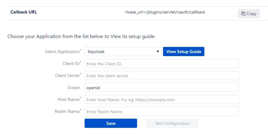 OAuth/OpenID Single Sign On (SSO) into Bitbucket using KeyCloak- Configure OAuth tab