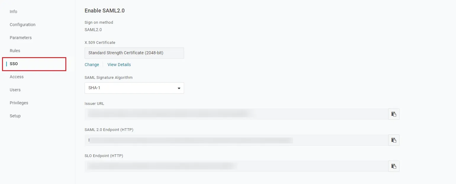 SAML Single Sign On (SSO) using Onelogin Identity Provider,Onelogin SSO login, Enable SAML 2.0 for Application