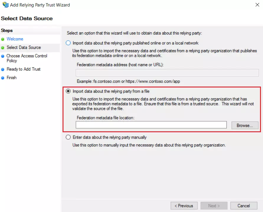 DNN SAML Single Sign-On (SSO) using ADFS as IDP - for Wizard_metadata file