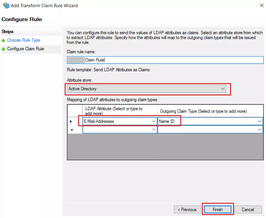 ADFS SAML Single Sign-On SSO into Joomla | login using ADFS, - for the SAML 2.0 Add Transform Claim Rule