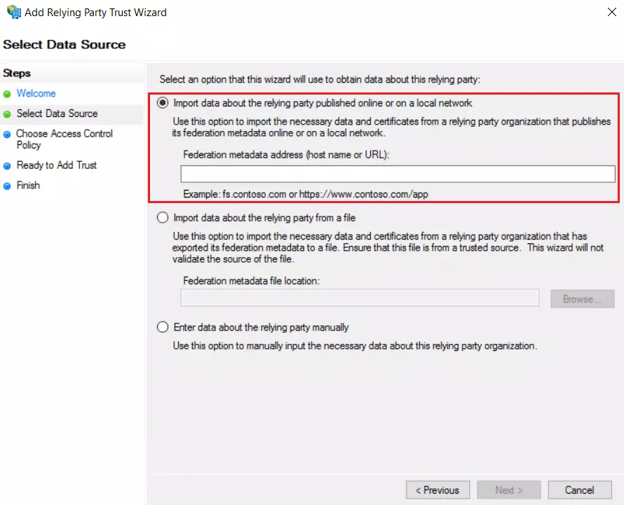 DNN SAML Single Sign-On (SSO) using ADFS as IDP - support for the SAML 2.0 Wizard Metadata