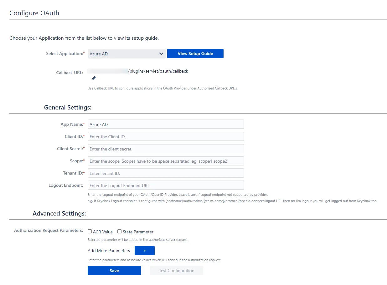 Jira OAuth / OpenID SSO using Microsoft Entra ID (Previously known as Azure AD) Configure OAuth