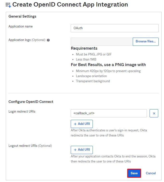 OAuth/OpenID/OIDC Single Sign On (SSO), Okta SSO Login OpenID connect integration