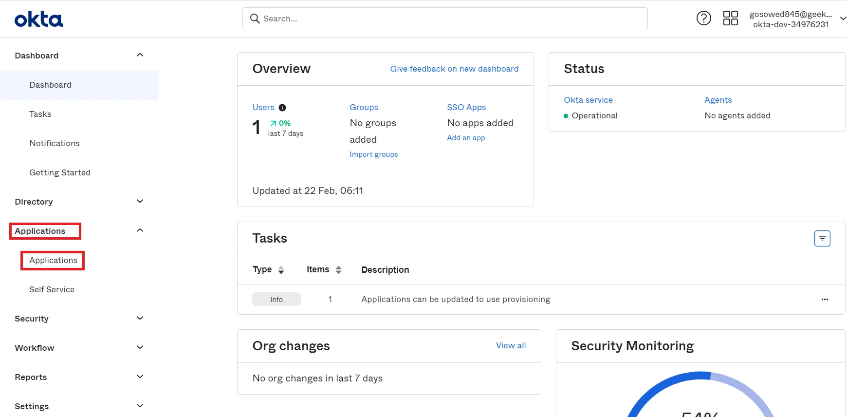 DNN SAML Single Sign-On (SSO) using Okta as IDP - add_application