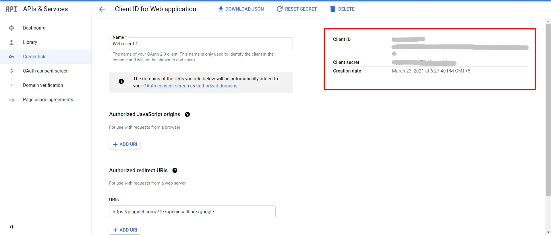 Google social login to WP