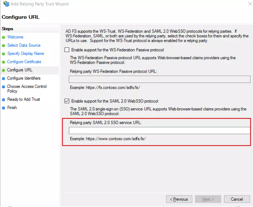 DNN SAML Single Sign-On (SSO) using ADFS as IDP - for the SAML 2.0 Wizard_Enable SAML 