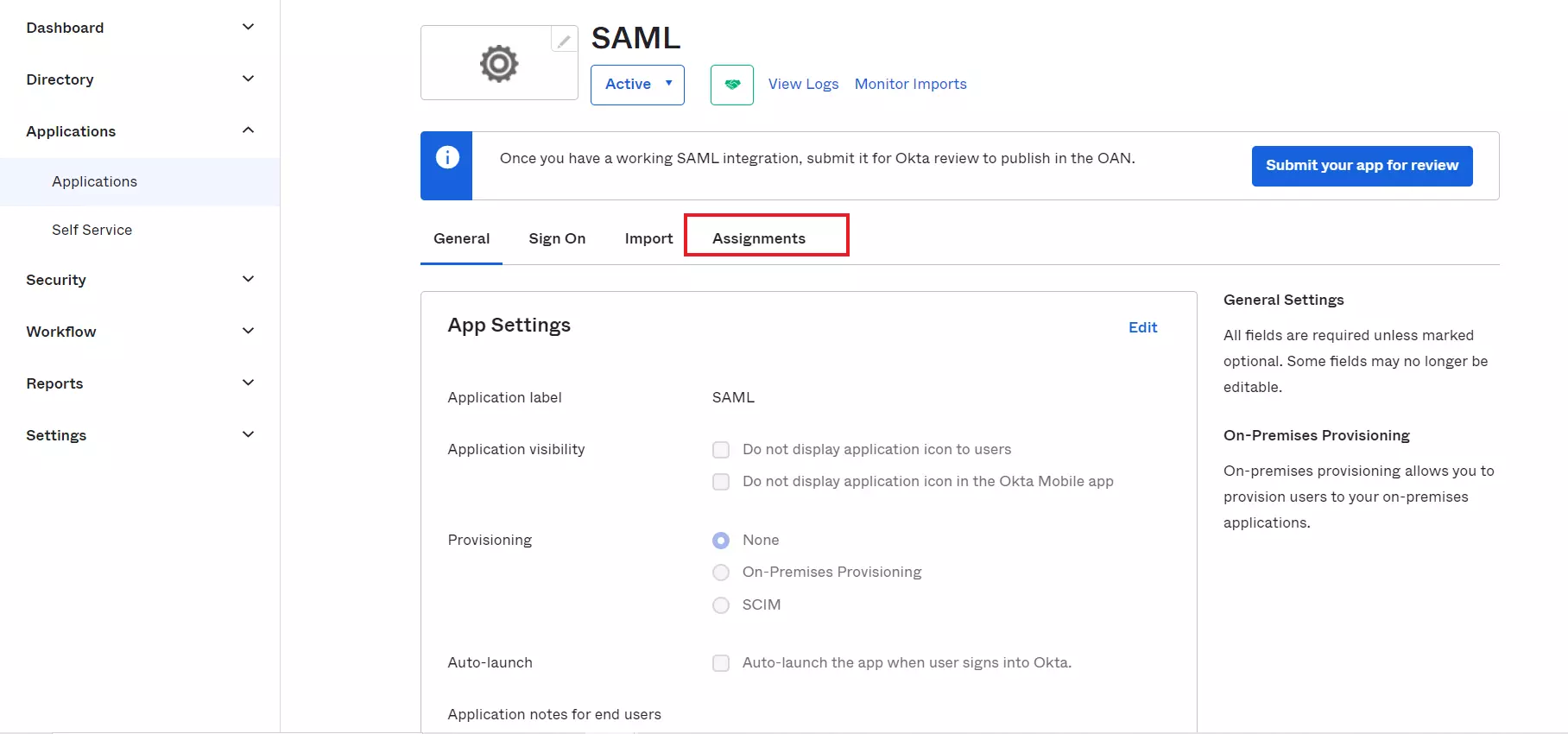 DNN SAML Single Sign-On (SSO) using Okta as IDP - Assign_groups