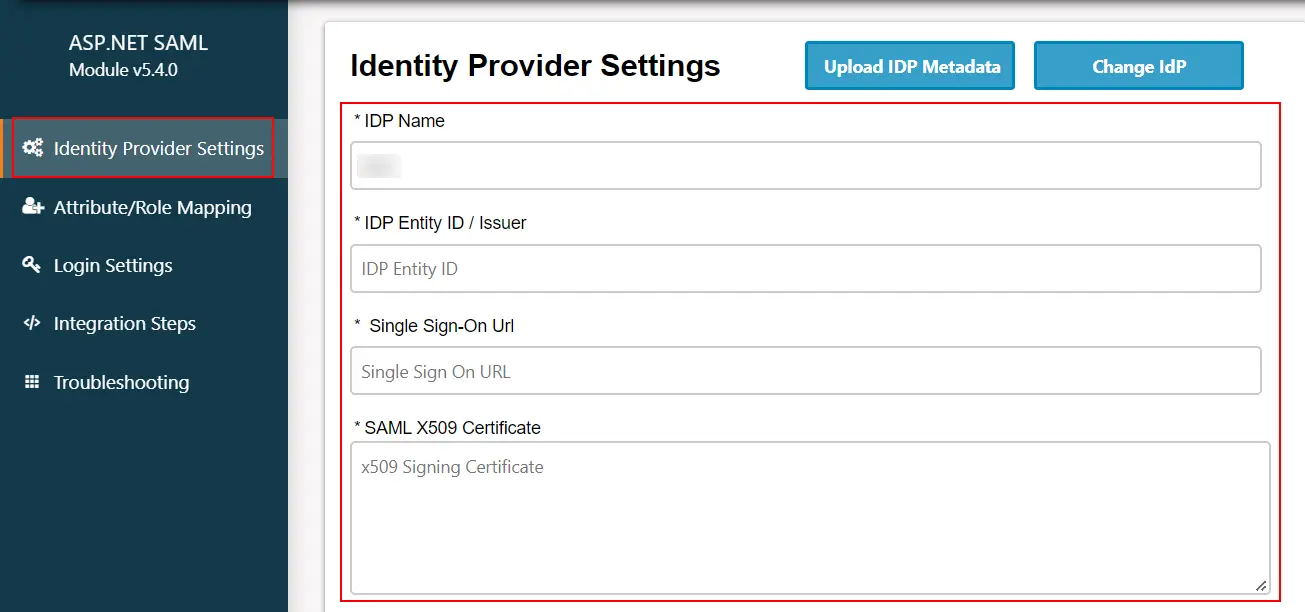 ASP.NET SAML SSO - SAML dll config