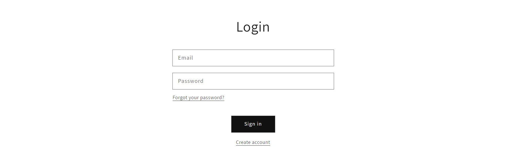 Login into Shopify