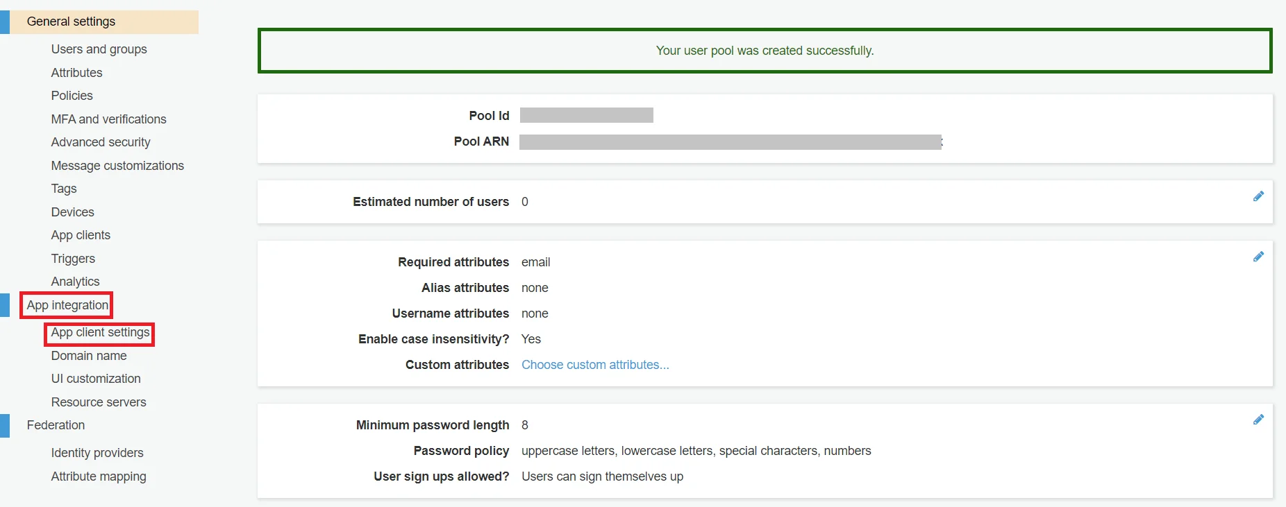 OAuth/OpenID/OIDC Single Sign On (SSO), AWS cognito SSO Login Create app client