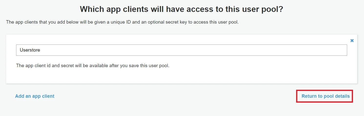 OAuth/OpenID/OIDC Single Sign On (SSO), AWS cognito SSO Login Create app client