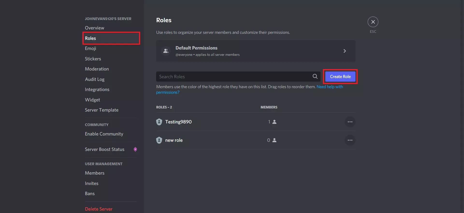 create roles in WordPress Discord role mapping