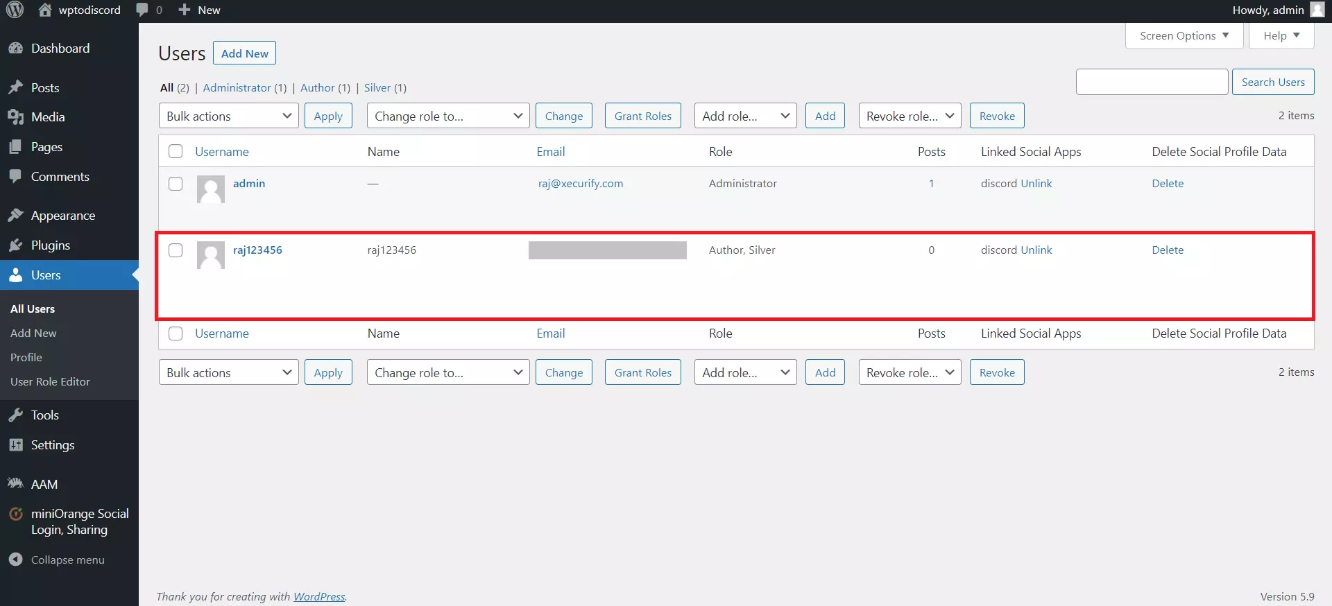 wordpress to discord role mapping assigned role to users based on wordpress