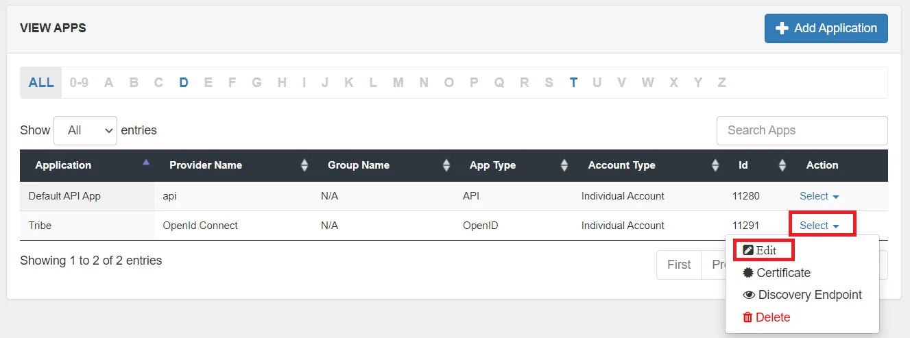 Shopify Single Sign-On (SSO) in Tribe  oauth provider-edit  option