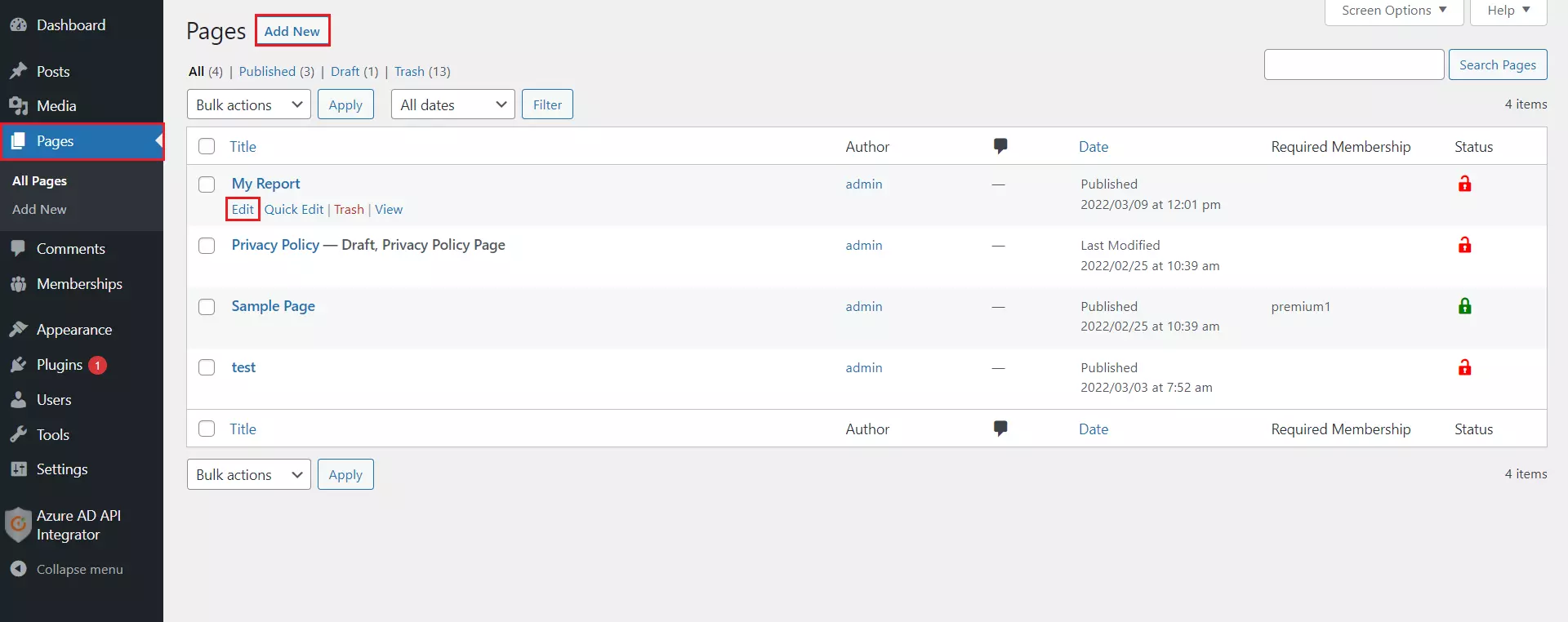 WP PowerBI Embed with row level security | visit powerbi report