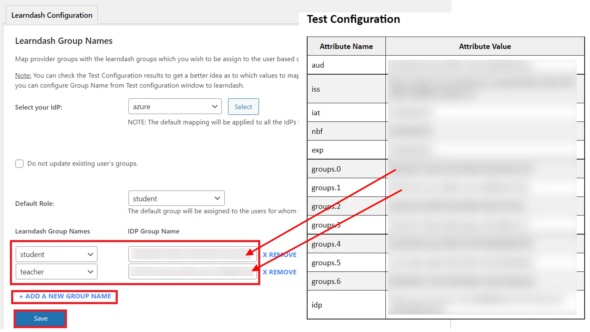 WordPress LearnDash Integration - Group name