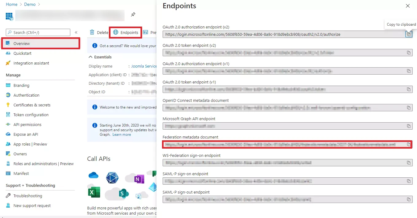 DNN SAML Single Sign-On (SSO) using Office365 as IDP - Endpoint