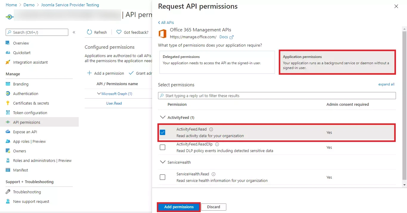 DNN SAML Single Sign-On (SSO) using Office365 as IDP - select activity