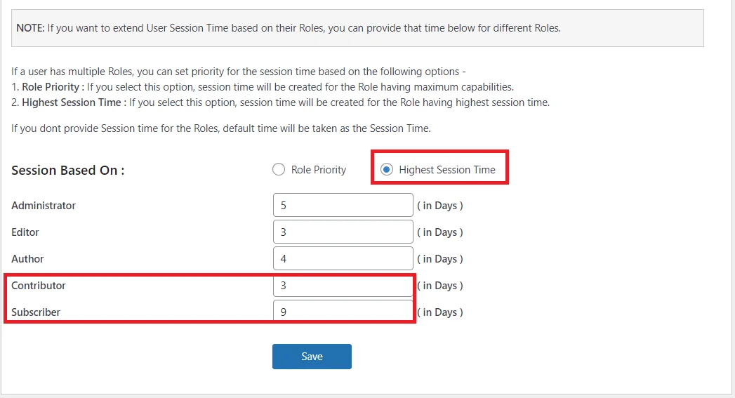 SSO Session Management Integration | Highest Session Time