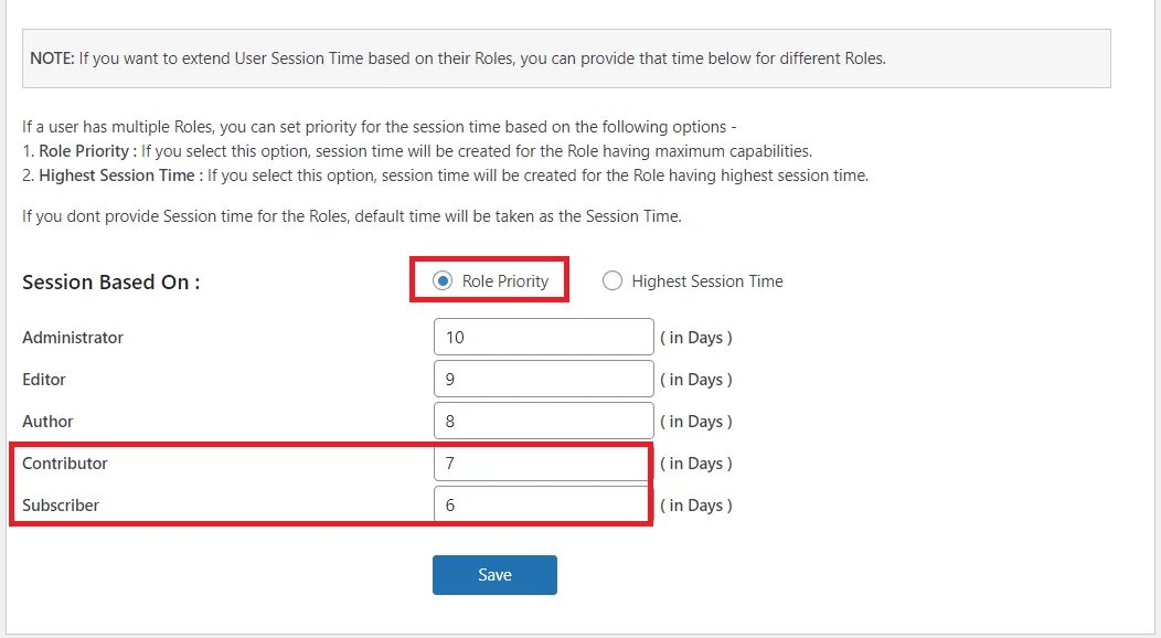 SSO Session Management Integration | Role Priority