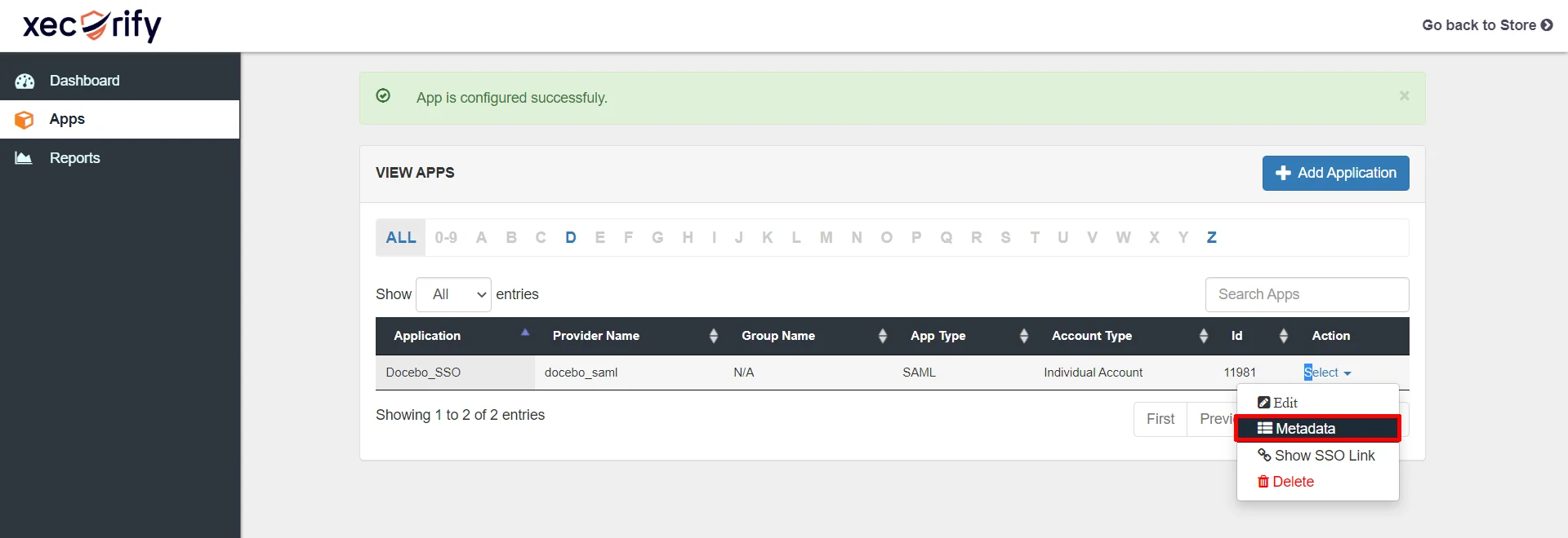 docebo shopify Single sign-on (SSO) - get idp metadata