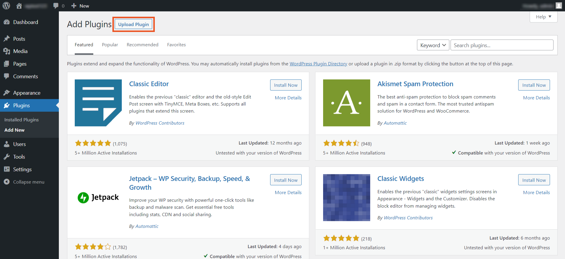 WordPress Console to upload miniOrange staff employee business directory for active directory plugin