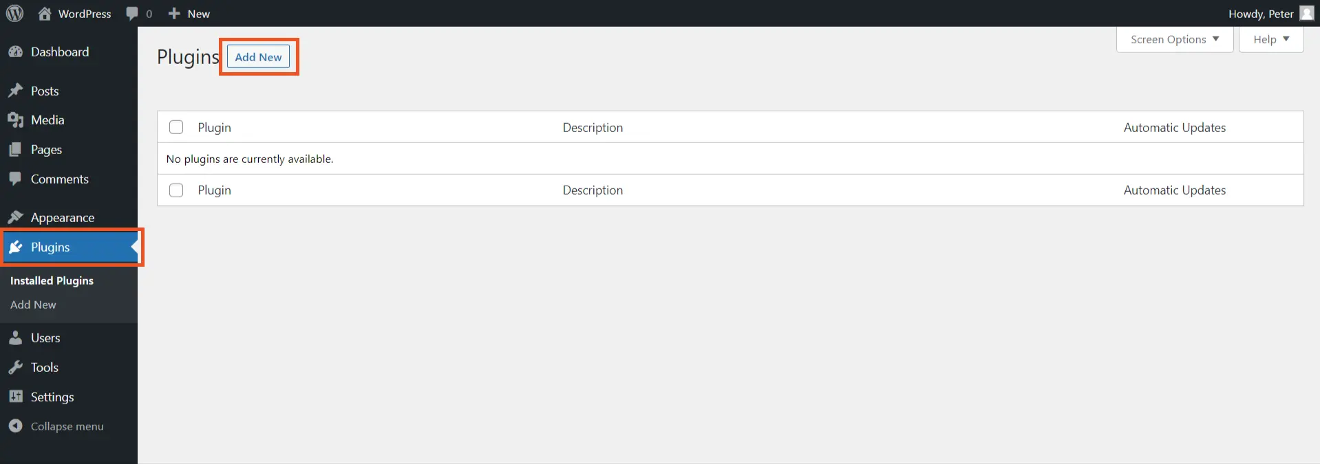 WordPress Console to add the miniOrange active directory integration LDAP integration plugin