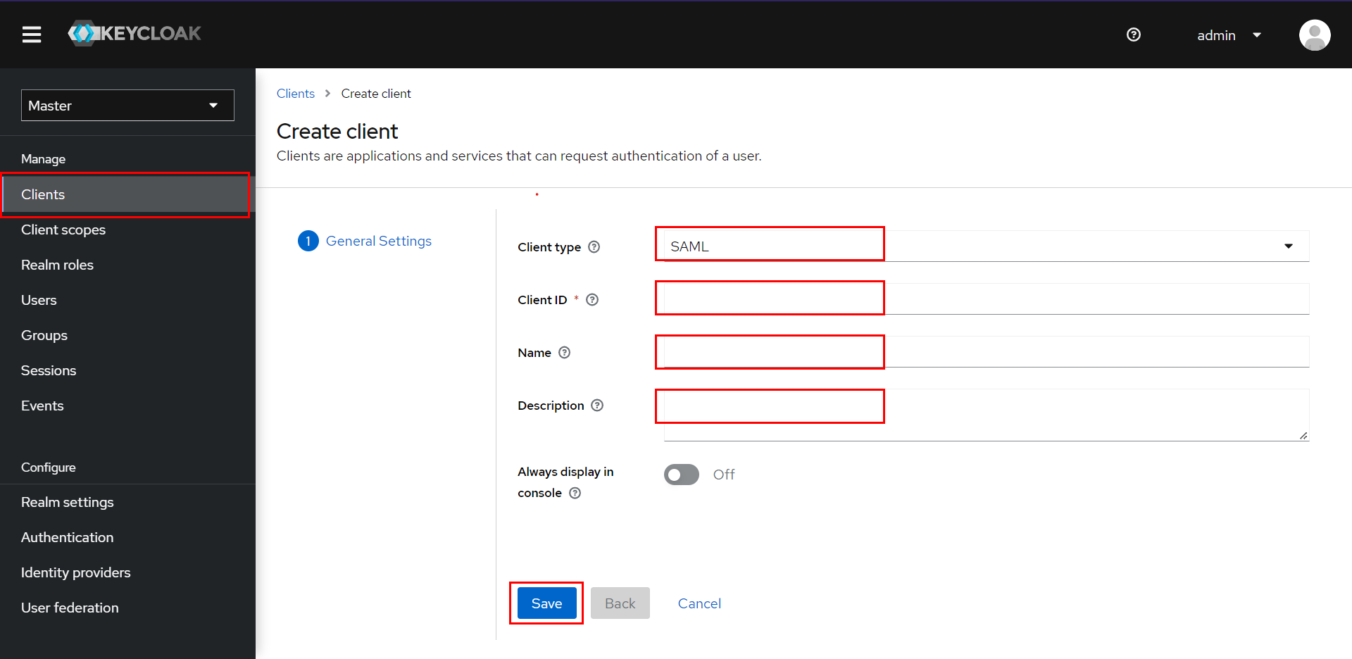 Keycloak  SSO | Add Client 