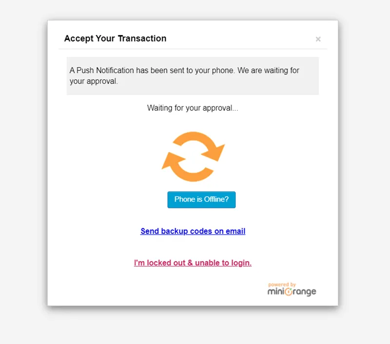 WordPress push notification - Push notification Waiting for approval page