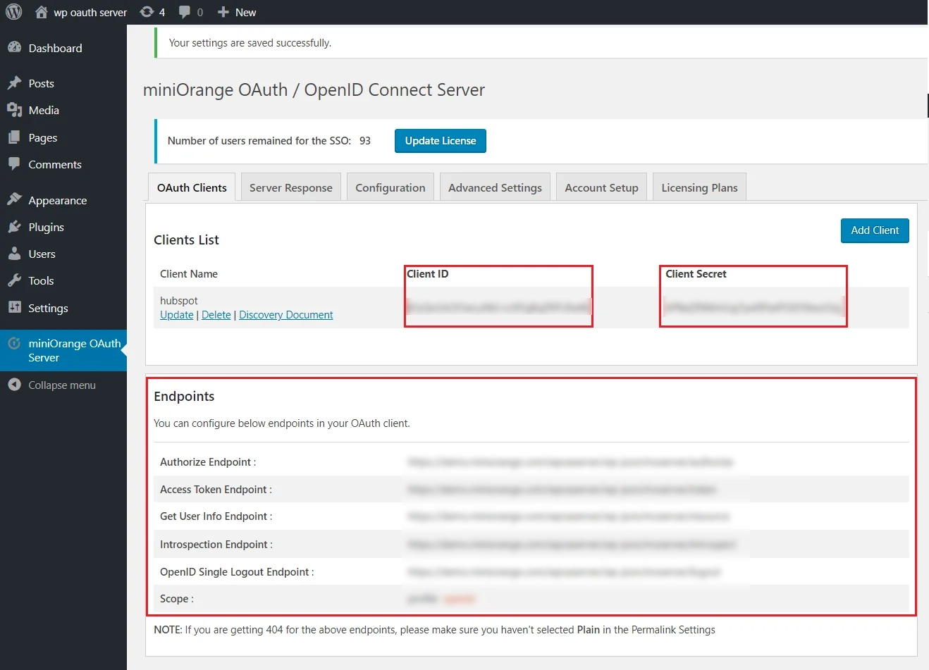 Enable  HubSpot Single Sign-On(SSO)  Login using WordPress as Identity Provider
