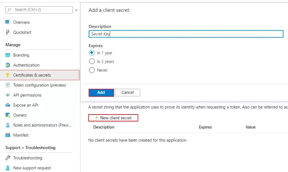 WordPress Power BI |  Client secret