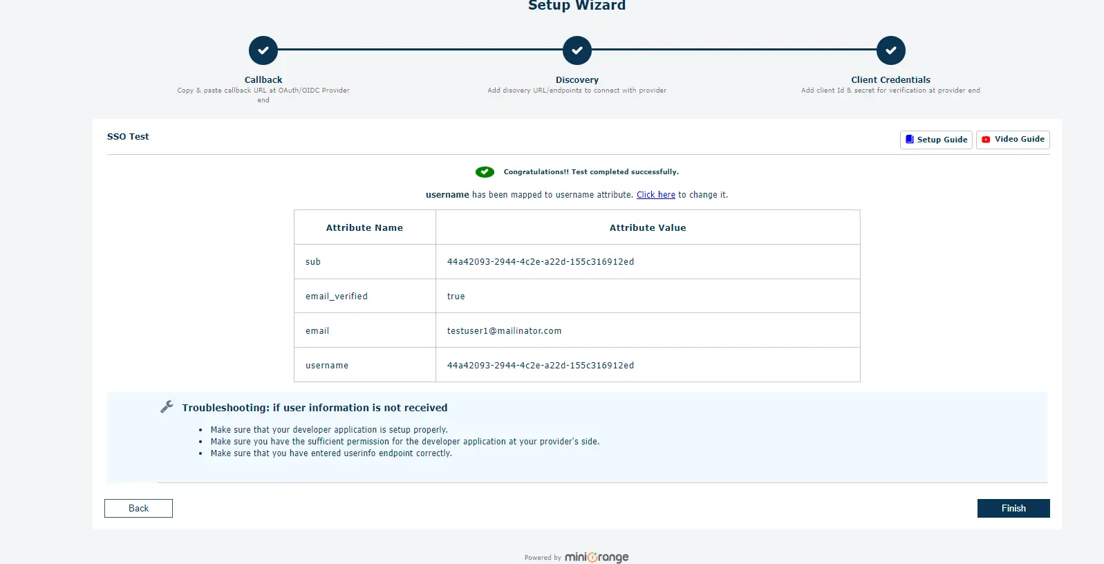 AWS Cognito Single Sign-On (SSO) OAuth - Finish configuration