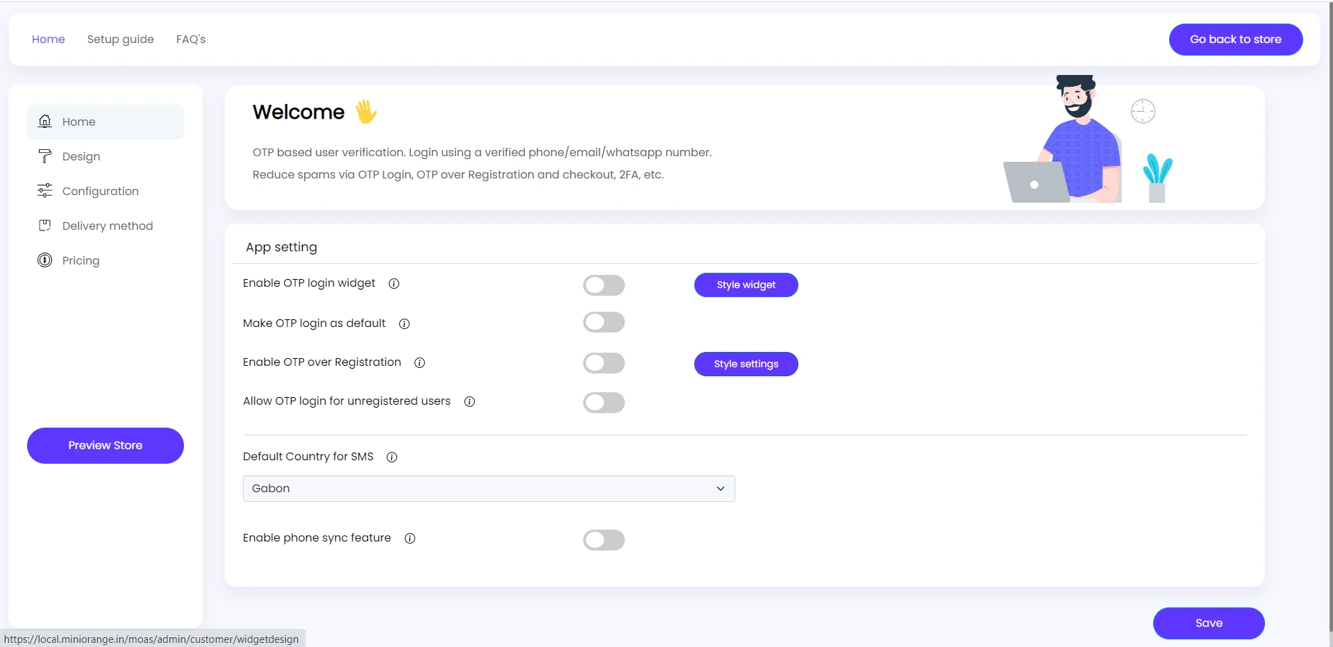 Shopify OTP Login - Login with OTP Shopify - home page