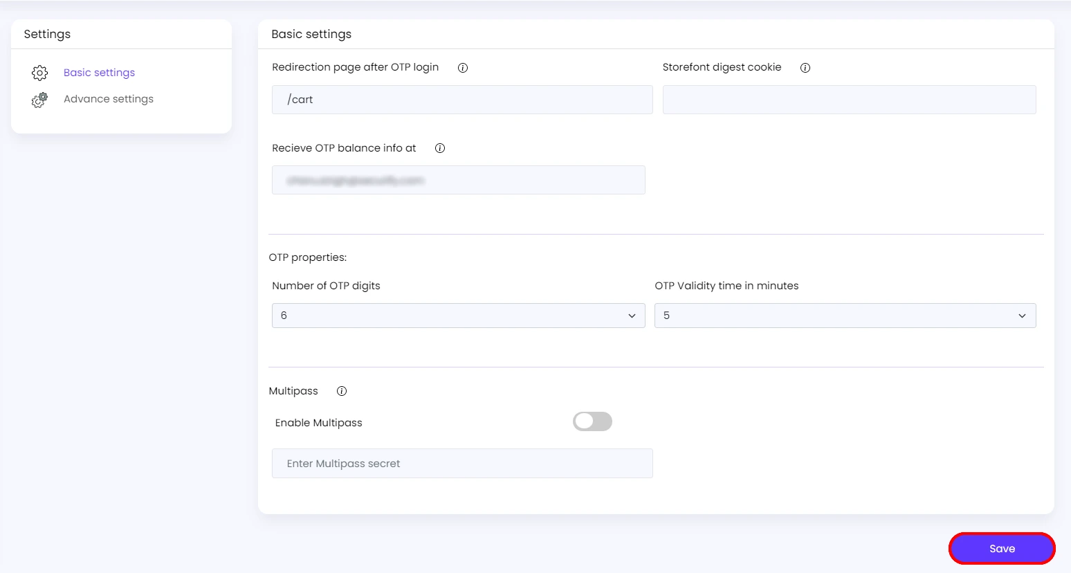 Shopify OTP Login - Login with OTP Shopify - Save