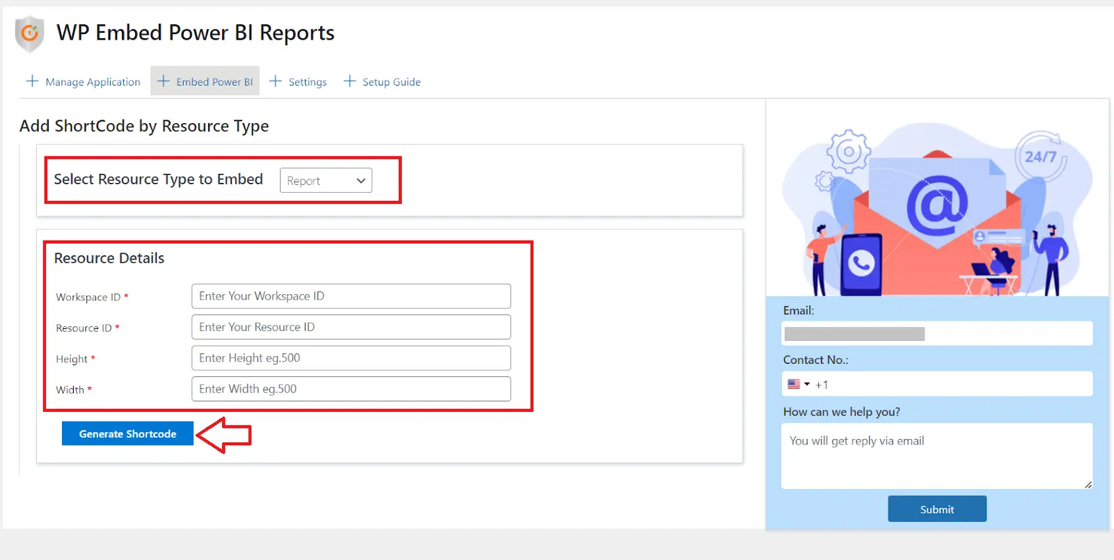 WP PowerBI Embed with row level security | Click on Add New